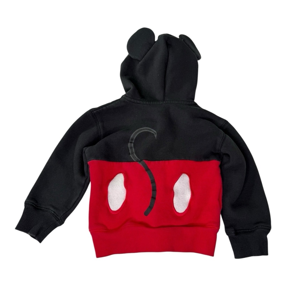 Disney Parks Mickey Mouse Hoodie Kids XXS 4/4A Zip Up Ears Costume Jacket - Picture 5 of 6